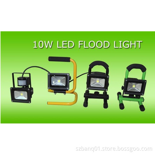 Waterproof IP65 Portable and Rechargeable 10W LED Flood Light